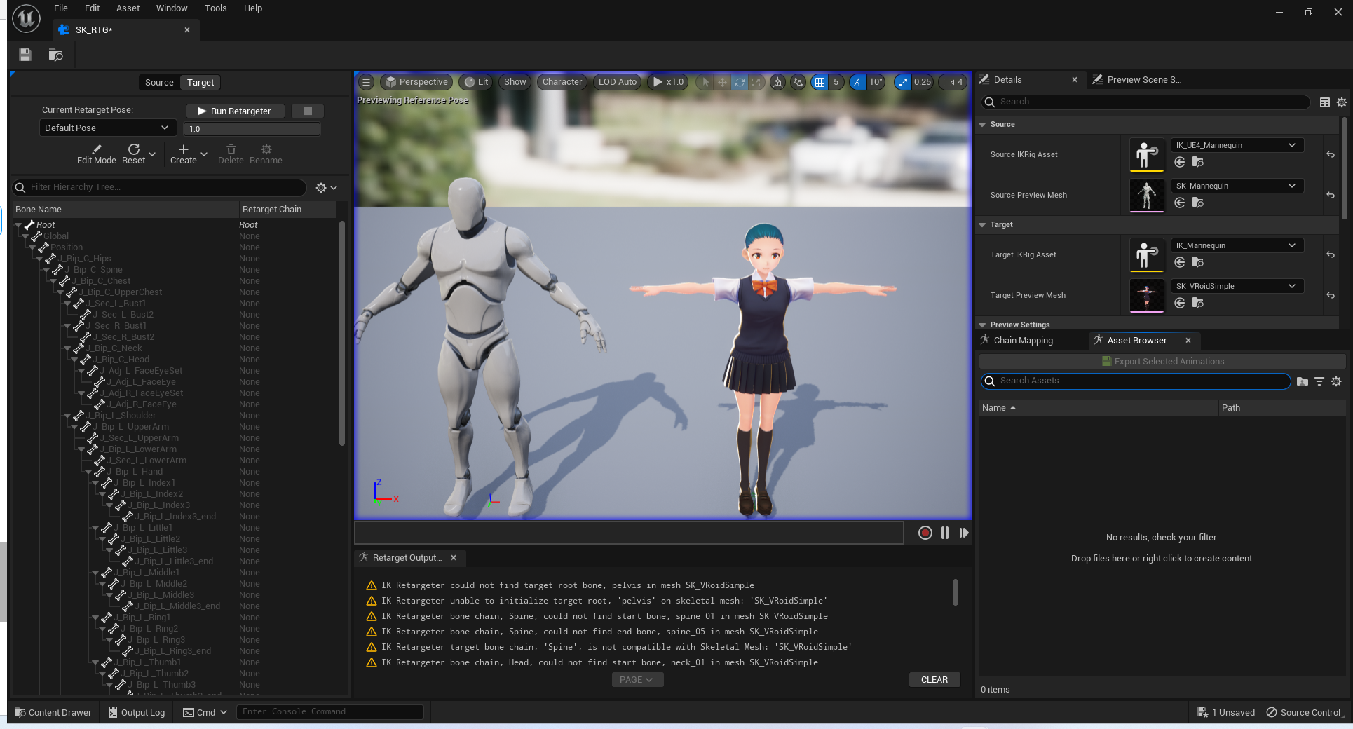 骨骼自动重定向器