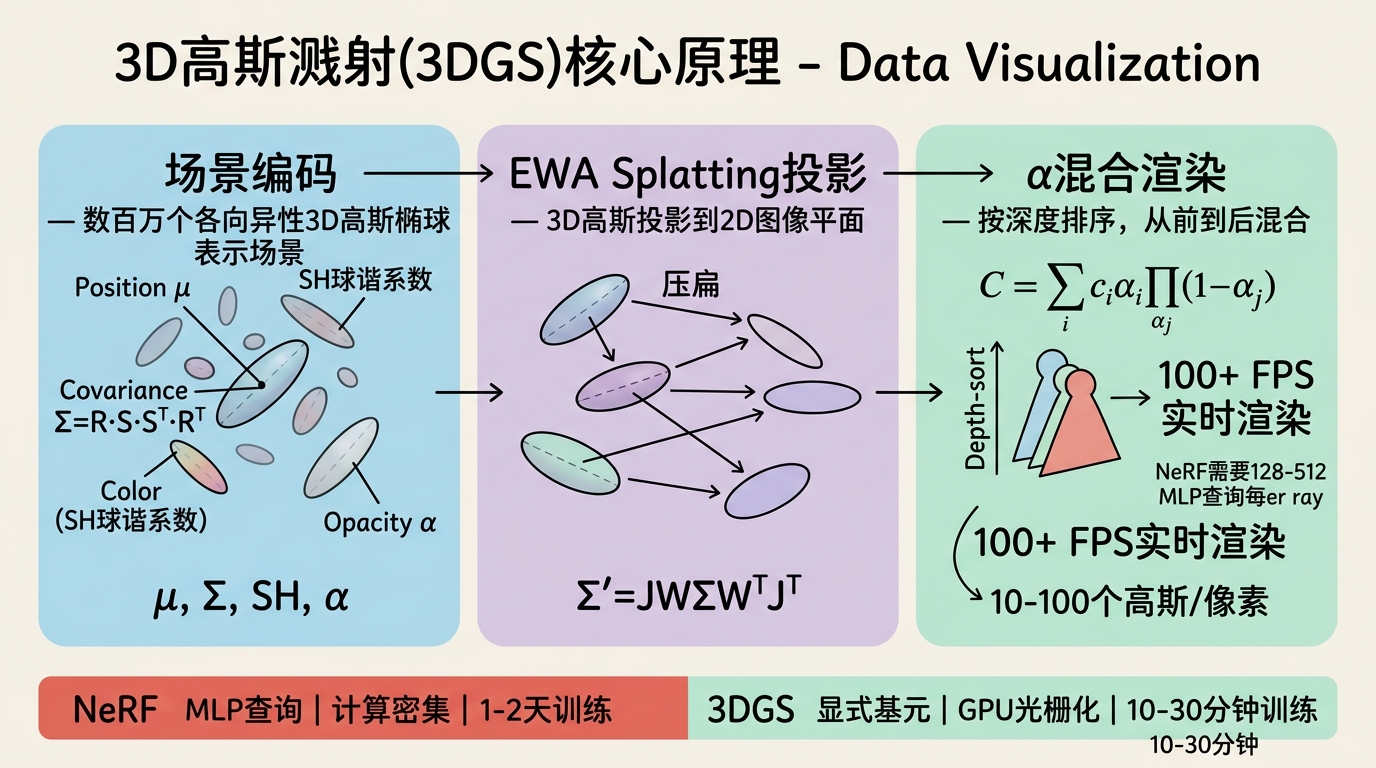 3D高斯溅射核心原理