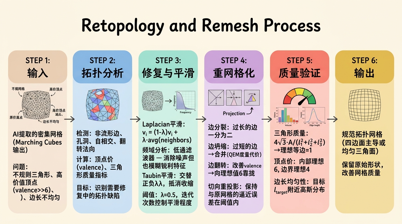 重拓扑与Remesh流程