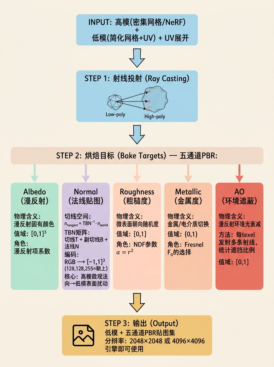 纹理烘焙流程