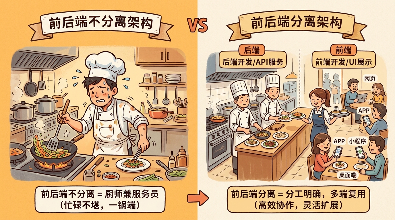 前后端分离架构对比