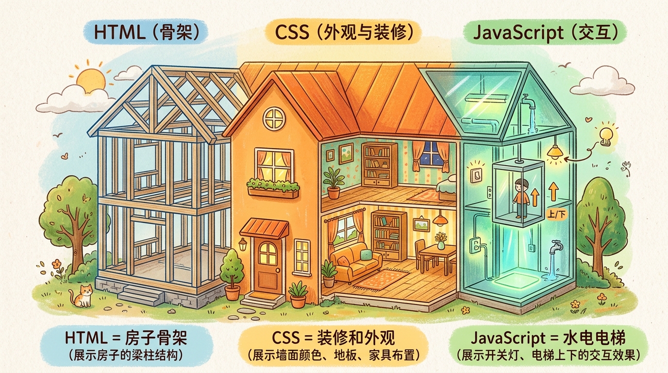 前端三剑客：HTML/CSS/JavaScript