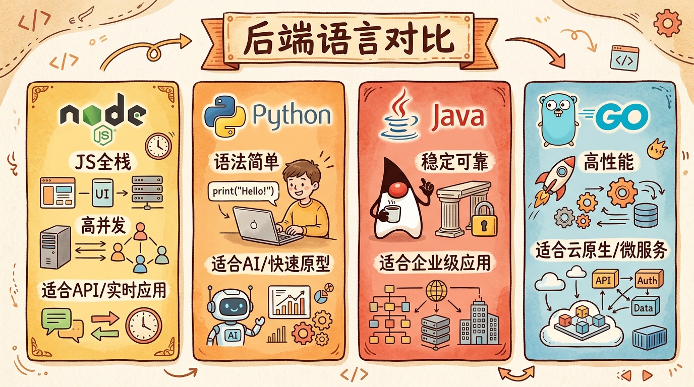 后端语言特点对比