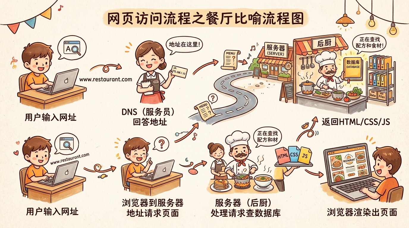 网页访问流程