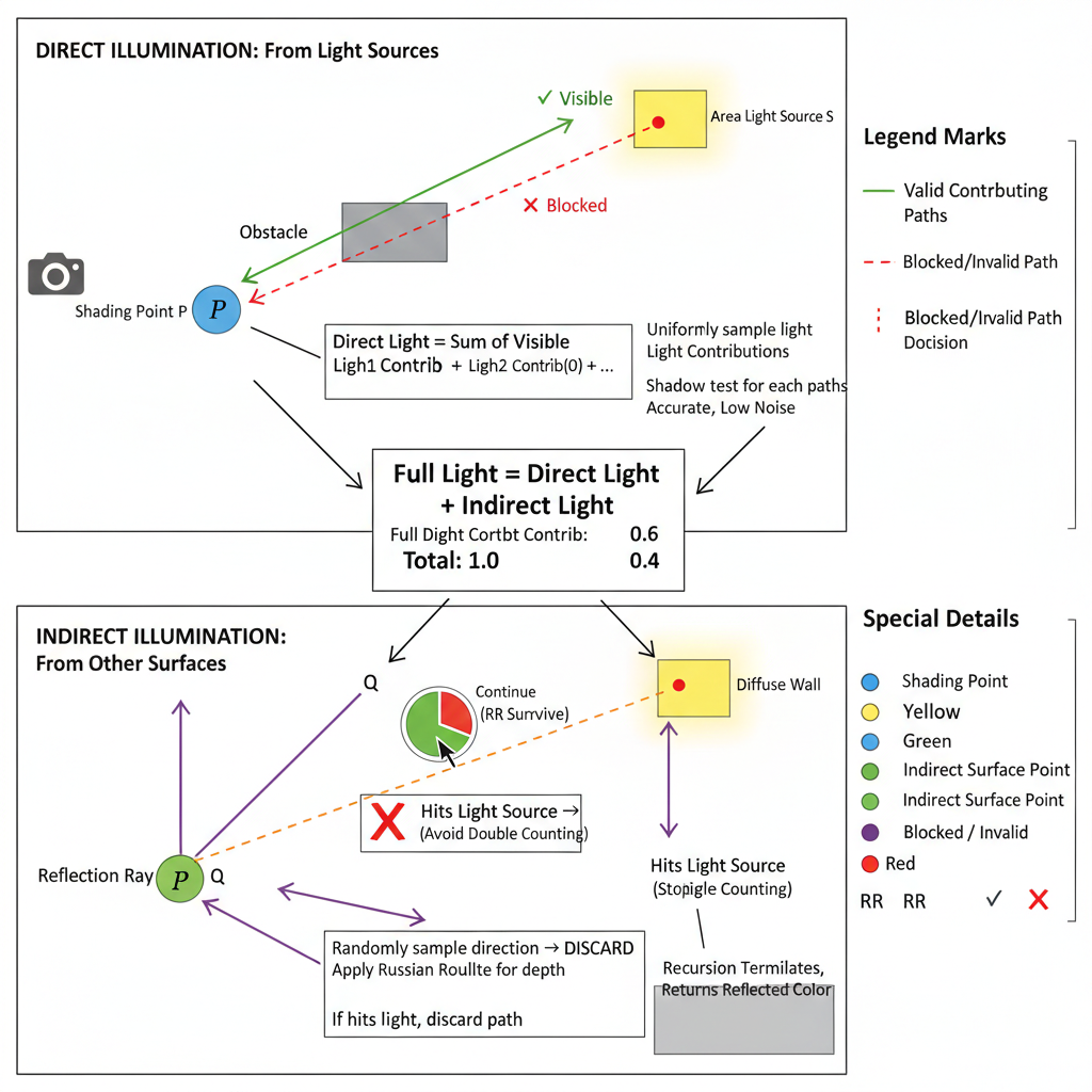 完整光照示意图