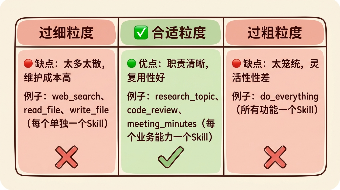 Skill粒度设计对比