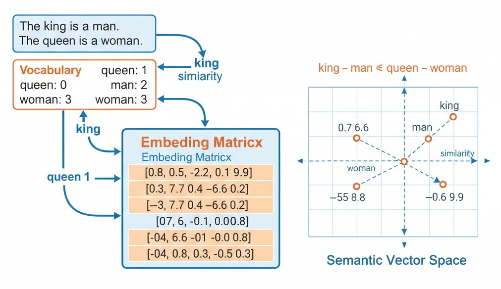 词嵌入技术示意