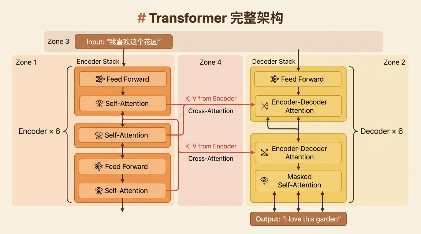 Transformer 完整架构